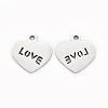 Non-Tarnish Valentine's Day 304 Stainless Steel Charms STAS-I151-28P-2