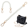   2Pcs ABS Plastic Imitation Pearl Beaded Bag Handles FIND-PH0018-67-1