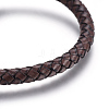 Leather Braided Cord Bracelets BJEW-E352-04A-B-2