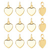 12Pcs Brass Charms KK-GO0002-22-1