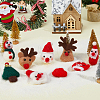 9Pcs 9 Styles Christmas Wool Needle Felting Crafts AJEW-FH0005-27-5