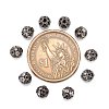 Brass Rhinestone Beads X-RB-A011-6mm-01B-2