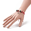 Christmas Themed Alloy Enamel Charm Bracelet BJEW-JB09928-6