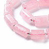 Natural Rose Quartz Beads Strands G-S345-8x11-014A-3