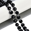 Natural Black Onyx(Dyed & Heated) Beads Strands G-G182-B06-05-2