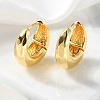 Brass Hoop Earrings EJEW-S249-04G-2