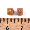 Plating Acrylic Beads OACR-N140-01B-K-3
