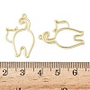Alloy Open Back Bezel Pendants X-FIND-L025-02G-3