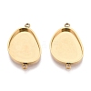 304 Stainless Steel Connector Cabochon Settings STAS-Q113-36G-1