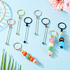 15Pcs 5 Colors Iron Bar Beadable Keychain Clasps AJEW-TA0002-14-8