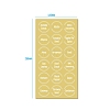 PVC Transparent Russian Spice Adhesive Stickers Set DIY-G036-02-3