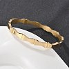 Bamboo Joint 304 Stainless Steel Bangles for Women BJEW-Z092-01G-1