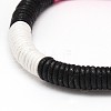 Trendy Unisex Casual Style Waxed Cord Bracelets X-BJEW-L304-01-2