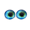 Luminous Eye Printed Glass Cabochons GGLA-WHC0002-10mm-2
