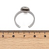 304 Stainless Steel Cuff Ring Components STAS-D372-07P-02-3