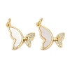 Brass Micro Pave Cubic Zirconia Pendants KK-U058-08G-02-1