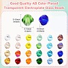 3600Pcs 24 Colors Transparent Electroplate Glass Beads GLAA-YW0003-32-3