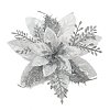 Glitter Polyester & Plastic Artificial Flower AJEW-C039-01B-1