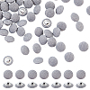 100Pcs 1-Hole Aluminum Buttons DIY-NB0007-77A-1
