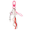 Jellyfish Glass & Acrylic Pendant Decorations HJEW-TAC0033-1