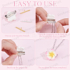 4Pcs 2 Colors 925 Sterling Silver Pin to Pendant Converter STER-BBC0009-17C-6