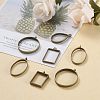 Alloy Open Back Bezel Big Pendants PALLOY-TA0001-26AB-5