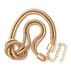 Iron Snake Chain Necklaces for Women NJEW-U046-01G-2