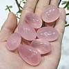 Natural Rose Quartz Oval Palm Stone Reiki Polished Healing Pocket Worry Stone PW-WG2D7C1-01-2