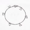 316 Surgical Stainless Steel Charm Bracelets BJEW-G549-02P-1