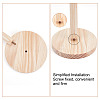 Pine Wood Paper Towel Holder AJEW-WH0567-48A-3