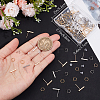 40Pcs 2 Color Rectangle Bar Brass Stud Earring Findings DIY-BBC0001-73-3