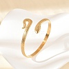 304 Stainless Steel Cuff Bangles for Women BJEW-B120-03G-01-1