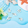 5Pcs Natural Cultured Freshwater Pearl Rice Beaded Grape Pendants PALLOY-TA00382-6