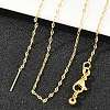 1.5MM Adjustable Slider Brass Dapped Chain Necklaces for Men Women NJEW-L012-10G-3