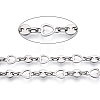 661 Stainless Steel Heart & Flat Round & Oval Link Chains CHS-T005-02P-2