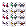 6 Sheets 3 Colors Paper Picture Stickers STIC-PH0001-04-6