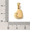304 Stainless Steel Heart Pendants with Rhinestone STAS-Z103-01G-19-3