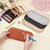 4Pcs 4 Colors PU Leather Oval Bottom FIND-CL0001-79B-3