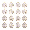 Golden Plated Alloy Charms LS-ENAM-S118-01D-2