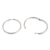 Tarnish Resistant 304 Stainless Steel Needle with 201 Stainless Steel Ring Huggie Hoop Earrings EJEW-L256-02E-P-2