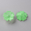 Transparent Frosted Acrylic Bead Caps MACR-S371-04A-733-2