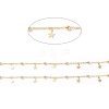 Brass Satellite Chains with Star Charms CHC-P009-05G-2