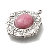 Natural Rose Quartz Pendants STAS-P371-008A-P-2