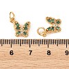 SHEGRACE Brass Micro Pave Cubic Zirconia Charms XGRQ5K456-628G-G-3