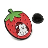 Cartoon Fruit with Cat Enamel Pins JEWB-F031-01E-3