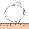 Brass Box Chain Multi-strand Bracelets for Women BJEW-C140-27P-3
