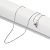 Brass Cable Chain Necklaces KK-P266-01P-2