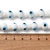 Handmade Evil Eye Lampwork Beads Strands LAMP-S069-01A-04-2