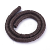 Flat Round Handmade Polymer Clay Beads LS-CLAY-R067-8.0mm-38-2