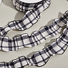 1 Roll Polyester Ruffled Ribbon SRIB-CY0001-14G-7